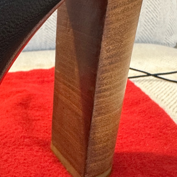 Authentic Christian Louboutin Chrome, White & Black Platform Heels - Picture 10 of 14